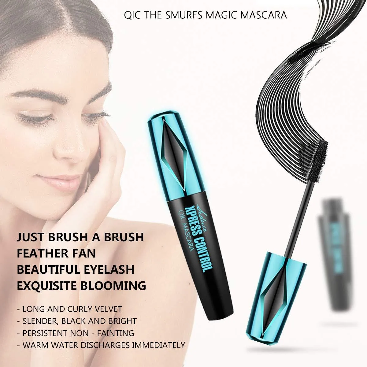 Lush Lashes Mascara - 4D Waterproof Silk Fiber Thick Lengthening Mascara
