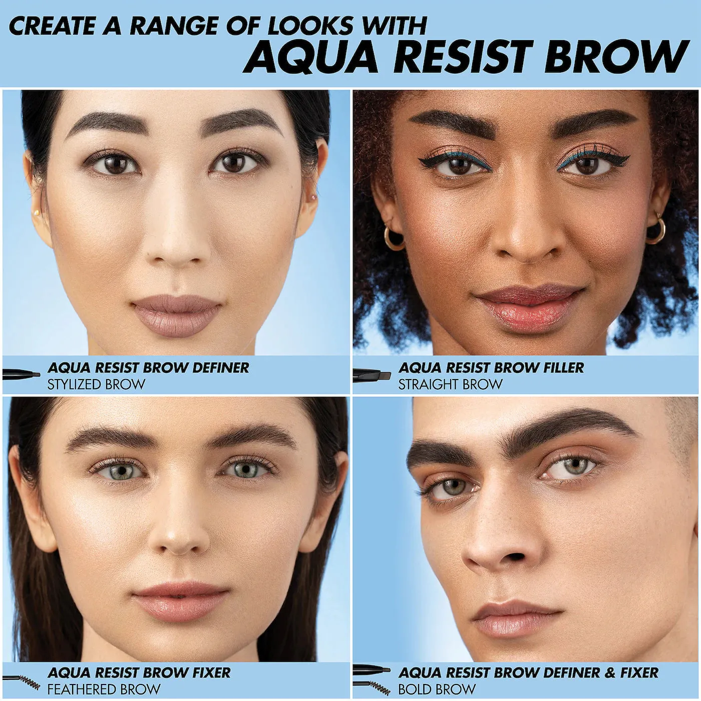 MAKE UP FOR EVER - Aqua Resist Waterproof Tinted Eyebrow Gel | 3.5 mL