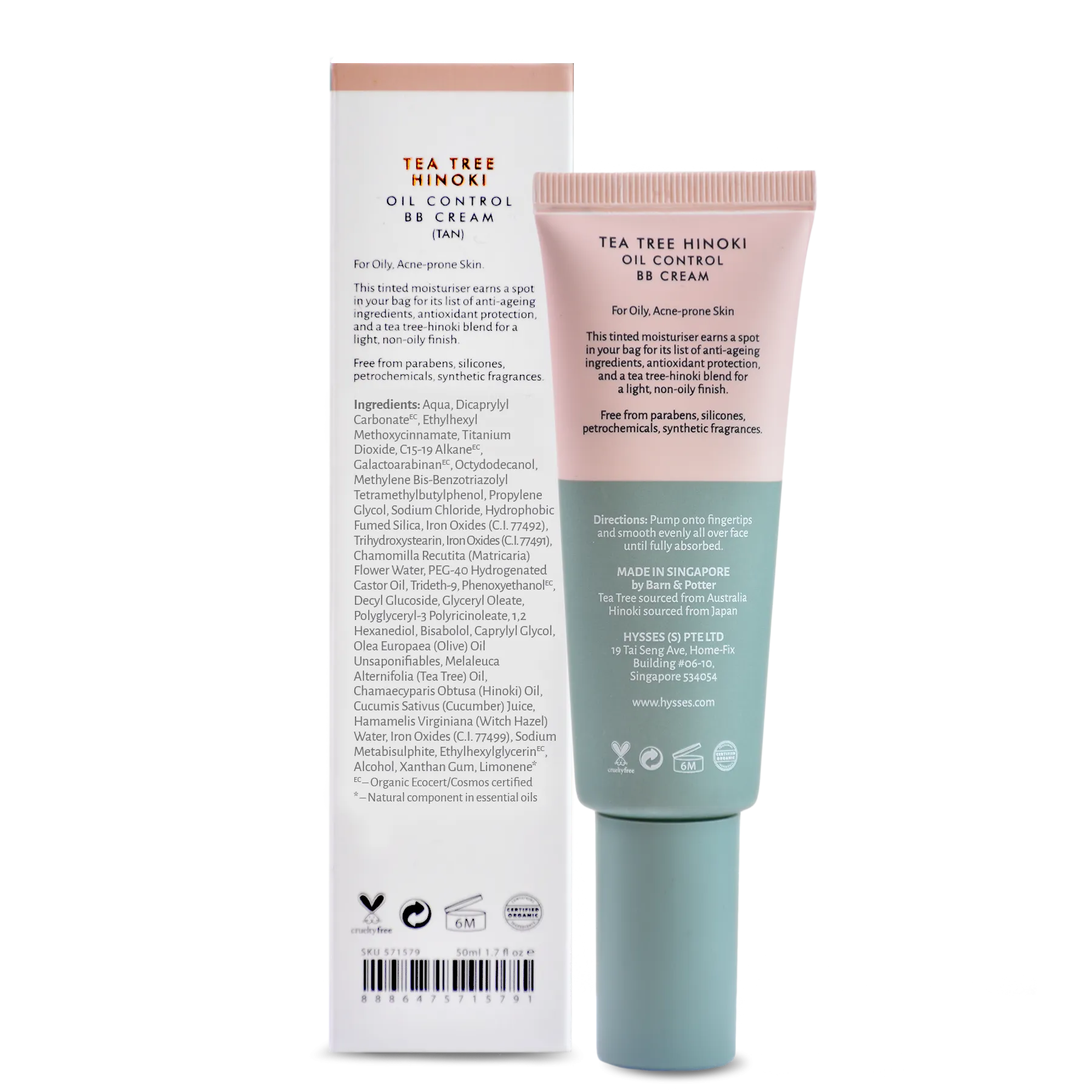 Oil Control BB Cream Tea Tree Hinoki SPF20